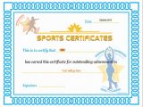 Sports Certificates Templates Free Download Sports Certificate Templates Budget Template Free