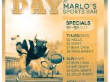 Sports Day Poster Template Game Day Sports Bar Flyer Template Party Templates and
