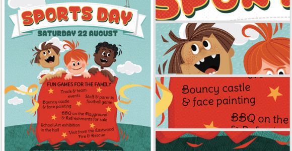 Sports Day Poster Template Kid 39 S Sports Day Flyer Template Flyerheroes