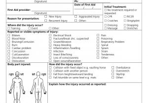Sports Injury Report form Template Best Photos Of First Report Of Injury Template Work