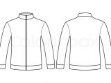 Sports Jacket Template Blank Sweatshirt Template Stock Vector Colourbox