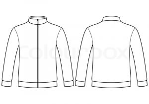 Sports Jacket Template Blank Sweatshirt Template Stock Vector Colourbox