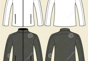 Sports Jacket Template Jacket Template Front and Back Stock Vector