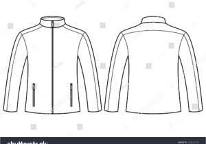 Sports Jacket Template Jacket Template Front Back Stock Vector 154413797