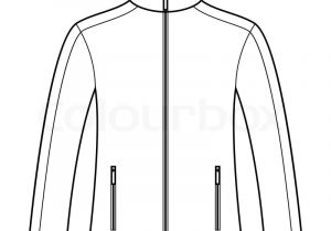 Sports Jacket Template Jacket Template Stock Vector Colourbox