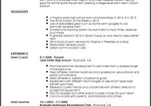 Sports Resume Template Sports Resume Template Resume and Cover Letter Resume