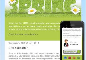 Spring Email Template Example Spring Free HTML E Mail Templates