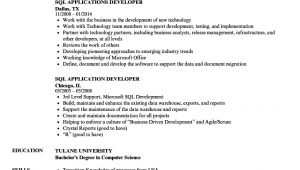 Sql Basic Resume Sql Resume Samples Velvet Jobs
