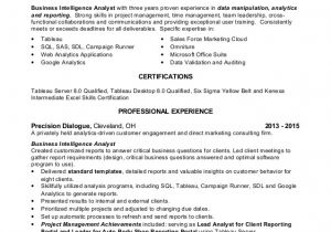 Sql Data Analyst Resume Sample Data Analyst Resume Ron Banonis