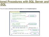 Sql Server Stored Procedure Template Bit275 Database Design Fall 2015 Ppt Download