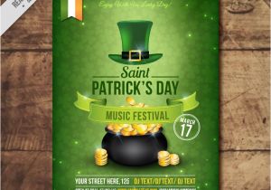 St Patrick Day Flyer Template Free Freebie 5 Free Flyer Poster Templates for St Patrick 39 S Day