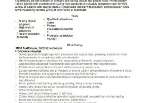 Staff Nurse Resume Word format 51 Resume format Samples
