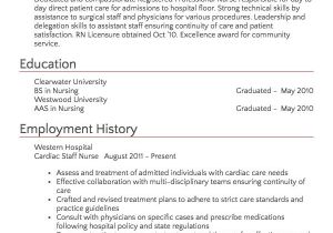 Staff Nurse Resume Word format Nurse Anesthetist Resume Example Resume Com