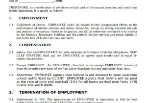 Staffing Agency Contract Template 44 Agreement Templates In Word Free Premium Templates