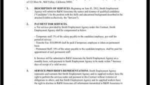 Staffing Agency Contract Template Staffing Agency Agreement Staffing Agency Contract