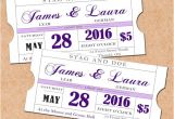 Stag and Doe Ticket Templates Purple Printable Stag and Doe Tickets Diy Wedding