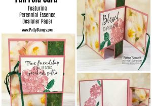 Stampin Up Beautiful Bouquet Card Ideas Fun Fold Idea and New Catalog Sneak Peek Patty Stamps