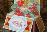 Stampin Up Box Templates Colour Me Happy Flower Shop Long Card In A Box with