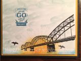 Stampin Up Farewell Card Ideas Stampin Up wherever You Go Sunrise Bay Bridge Seagulls