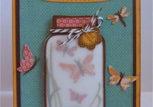 Stampin Up Jar Of Love Card Ideas butterfly Jar Vellum Mason Jar Cards Creative Cards