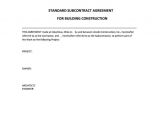 Standard Building Contract Template 8 Construction Contract Template Considering Basic