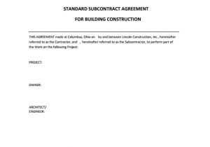 Standard Construction Contract Template 10 Construction Contract Templates Pdf Word Pages