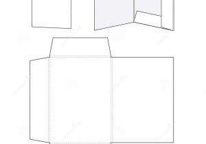 Standard Folder Template Blank Folder Template Stock Vector Illustration Of