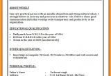 Standard Resume format Word File 9 Cv format Word File theorynpractice