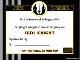 Star Wars Jedi Certificate Template Free Certificate 201403 Png