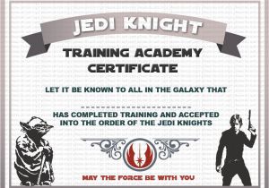 Star Wars Jedi Certificate Template Free Instant Dl Jedi Knight Certificate Star Wars Birthday Party