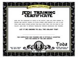 Star Wars Jedi Certificate Template Free Star Wars Birthday Jedi Training Certificate Printable