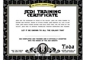 Star Wars Jedi Certificate Template Free Star Wars Birthday Jedi Training Certificate Printable