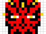 Star Wars Pixel Art Templates Minecraft Pixel Art Templates Darth Maul