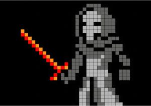 Star Wars Pixel Art Templates Star Wars Kylo Ren Pixel Art Brik