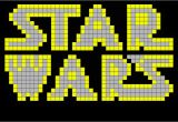 Star Wars Pixel Art Templates Star Wars Logo Pixel Art Brik