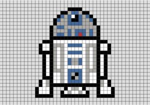 Star Wars Pixel Art Templates Star Wars R2 D2 Pixel Art Brik