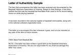 Statement Of Authenticity Template Letter Of Authenticity