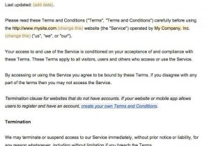 Statement Of Terms and Conditions Of Employment Template Sample Terms and Conditions Template Termsfeed