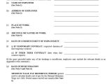 Statement Of Terms and Conditions Of Employment Template Statement Of Employment Template