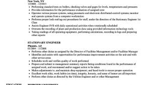 Stationary Engineer Resume Sample Stationary Engineer Resume Samples Velvet Jobs