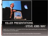 Steve Jobs Powerpoint Template Art Of Making Presentations Steve Jobs Way Authorstream