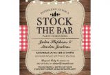 Stock the Bar Invitation Templates Stock the Bar Rustic Party Engagement Invitation Zazzle