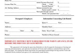 Storage Contract Template Rental Agreement form 14 Free Sample Example format