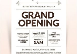 Store Opening Flyer Template Free Grand Opening Flyer Template Download 1570 Flyers