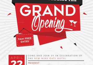 Store Opening Flyer Template Grand Opening Flyer Design Template In Word Psd