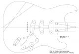 Strat Neck Template Fender Stratocaster Guitar Templates Electric Herald