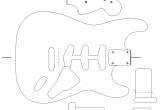 Strat Routing Template Fender Stratocaster 1960 Template Vinyl Guitar Making