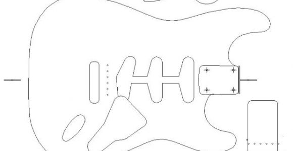 Strat Routing Template Fender Stratocaster 1960 Template Vinyl Guitar Making