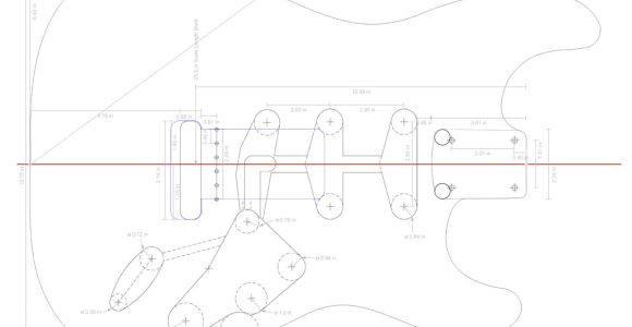 Stratocaster Routing Template Fender Stratocaster Guitar Templates Electric Herald