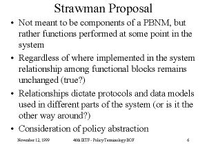 Straw Man Proposal Template Strawman Proposal